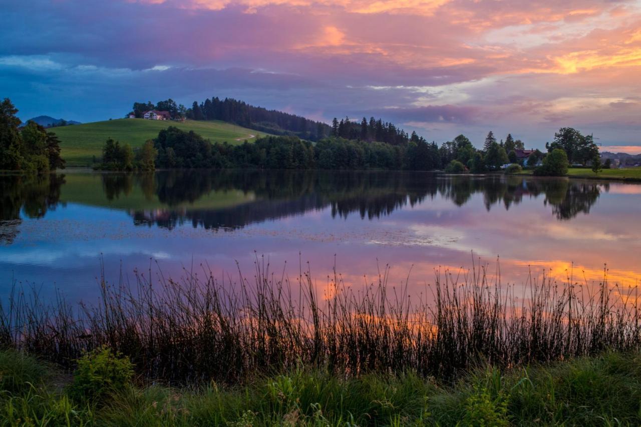Direkt Am See Mit Bergblick Seeg Luaran gambar